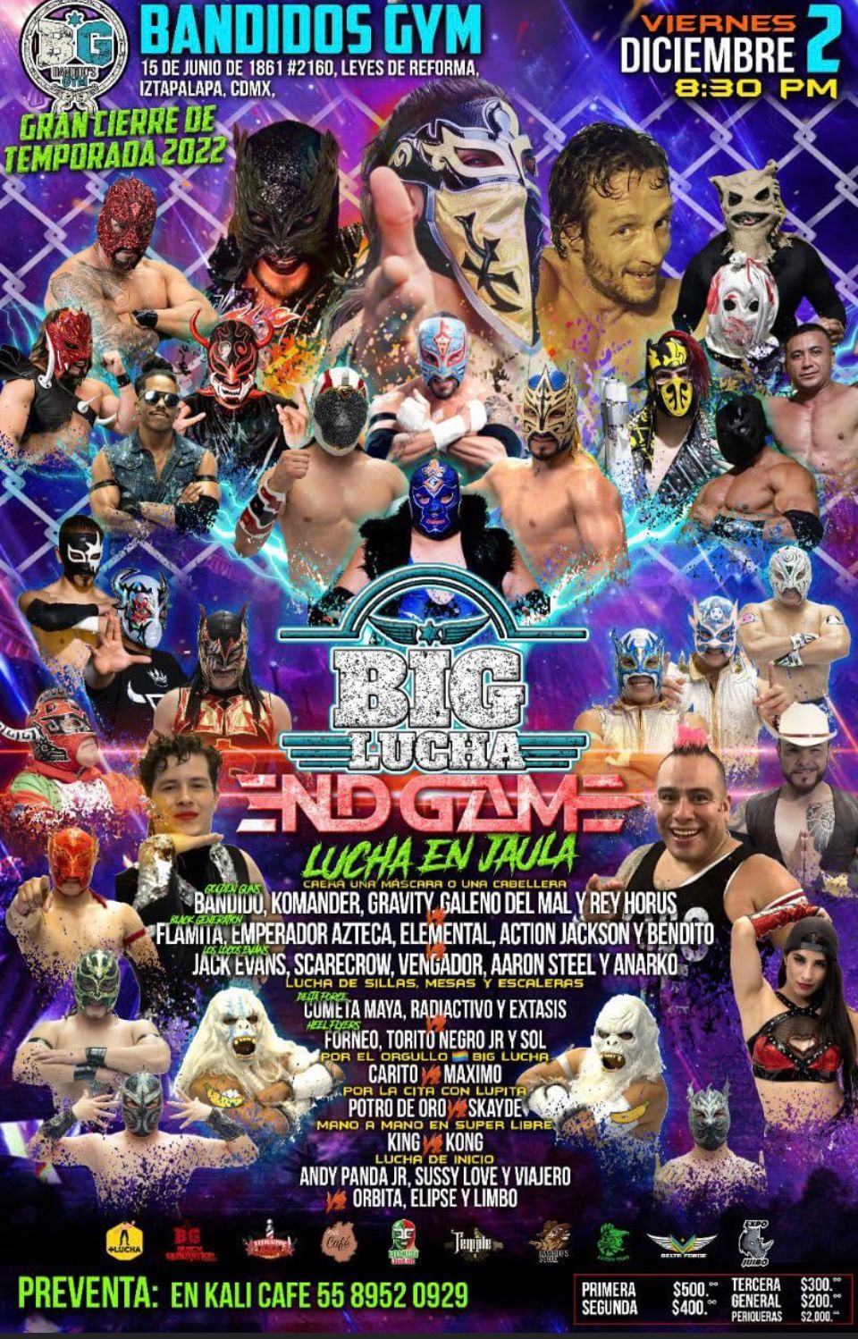 MÁSCARA CONTRA CABELLERA. BIG LUCHA PRESENTA “END GAME” Titansports