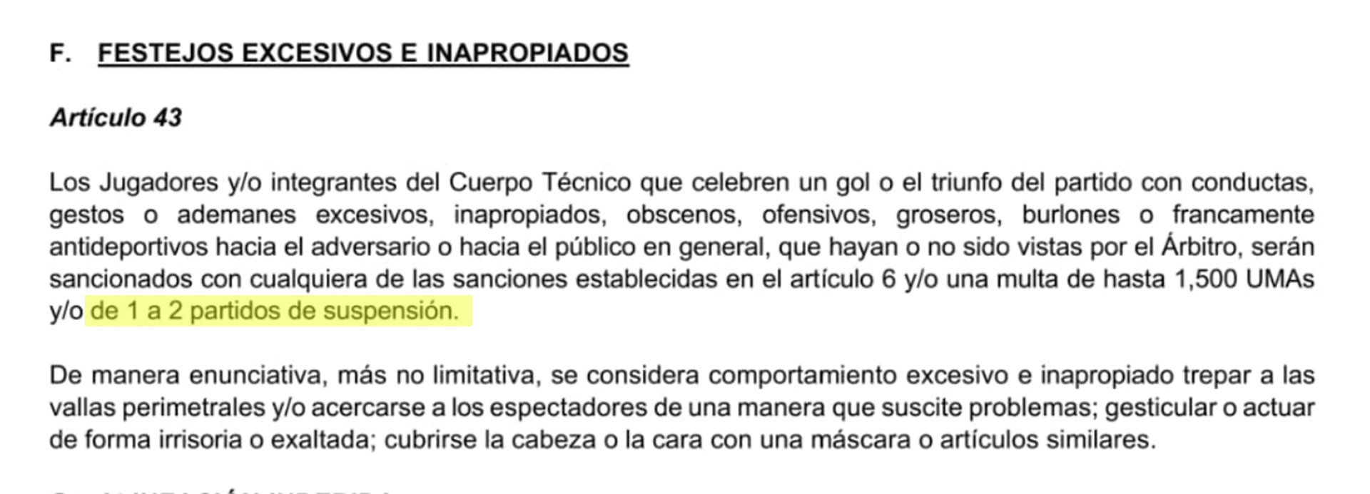 MULTAN A QUIÑONES POR FESTEJO INAPROPIADO