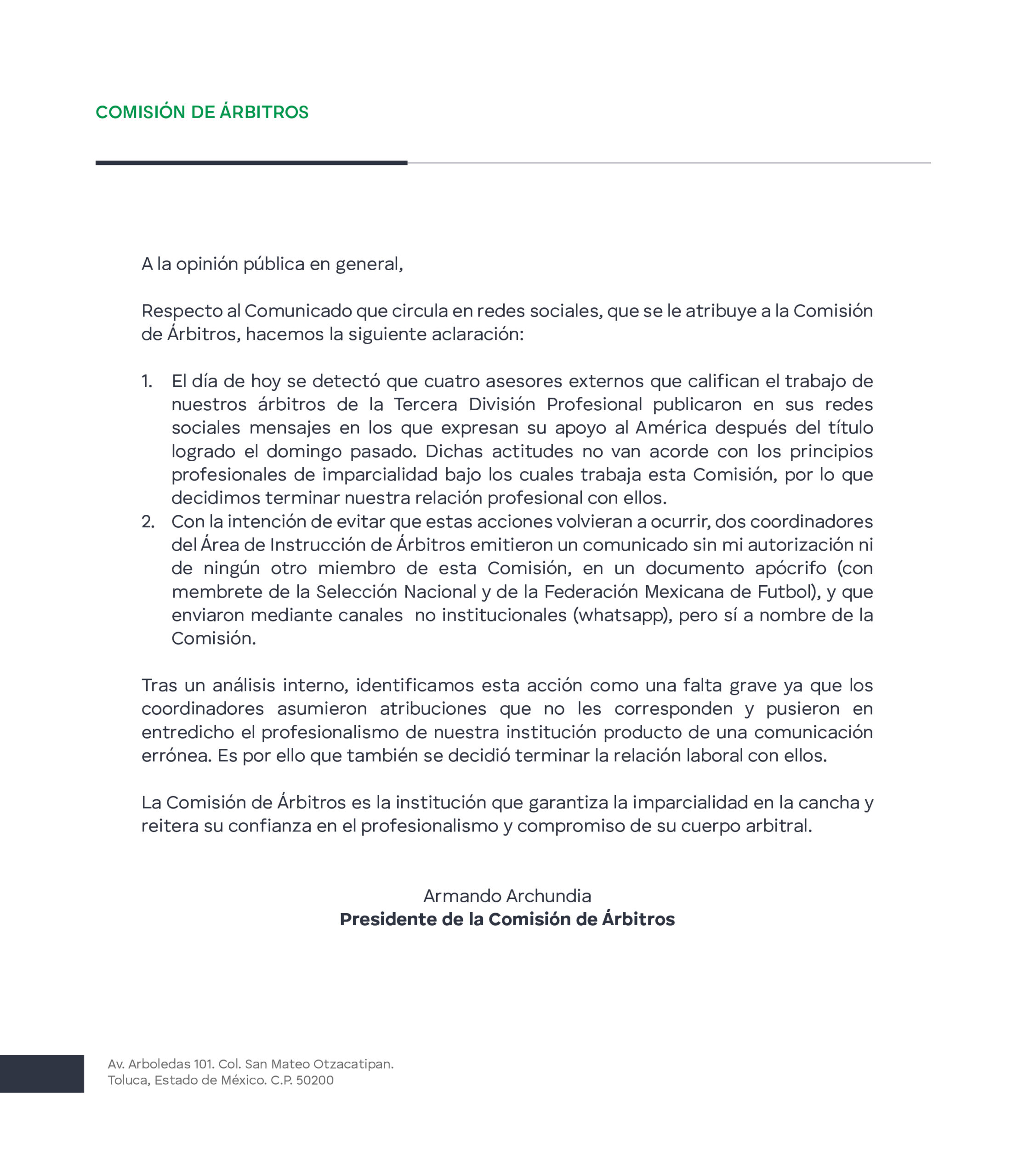 DESPIDEN ASESORES ARBITRALES