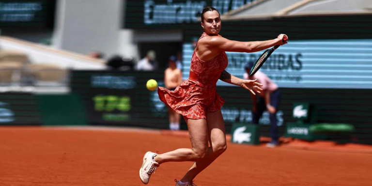 SABALENKA SE CLASIFICÓ A LOS CUARTOS DE FINAL EN ROLAND GARROS