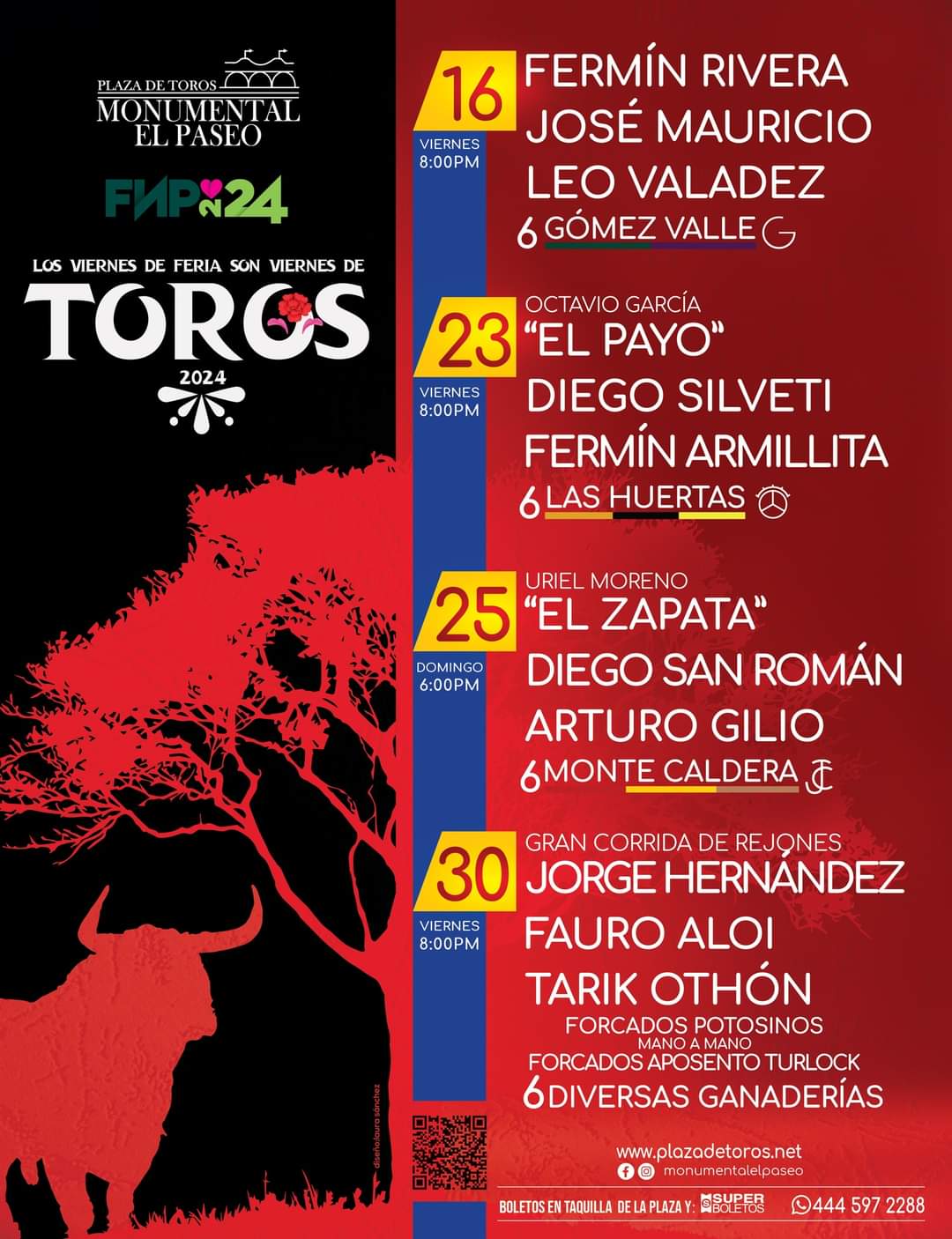 LISTA FERIA TAURINA DE SAN LUIS POTOSÍ