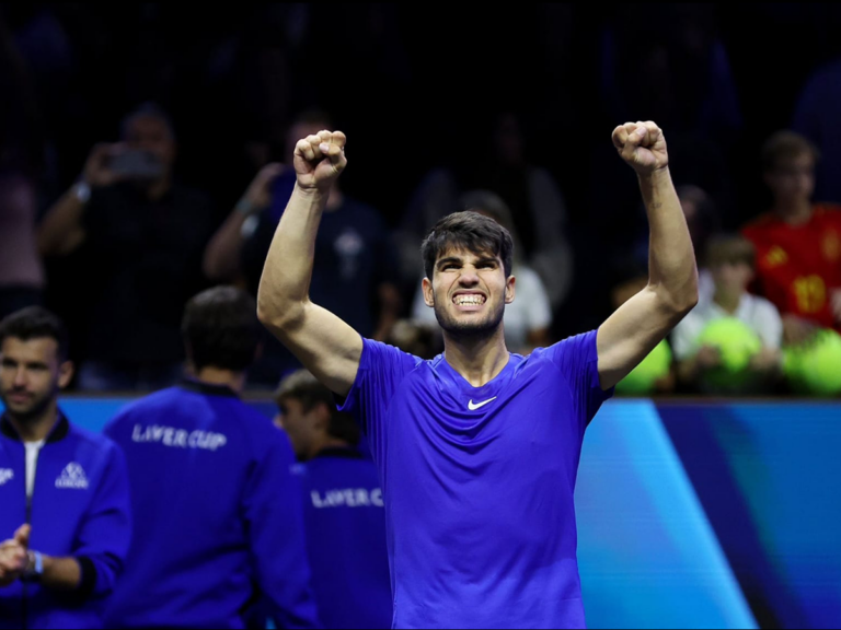 Alcaraz dio la cara por los tenistas europeos en la Copa Laver