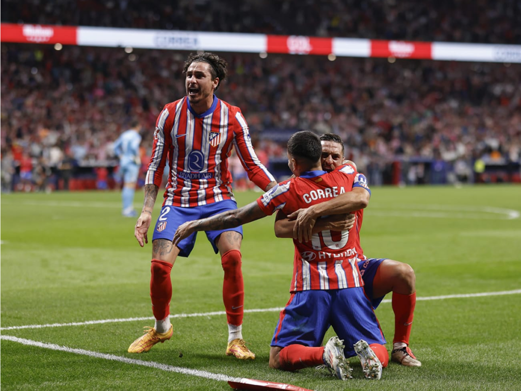 Atlético contra el Real Madrid