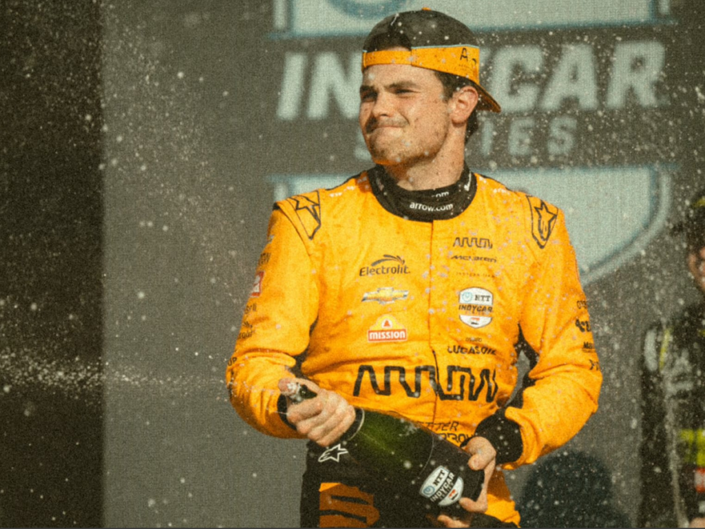 “Pato” O’ward cerró la temporada 2024 de la IndyCar con segundo lugar en Nashville