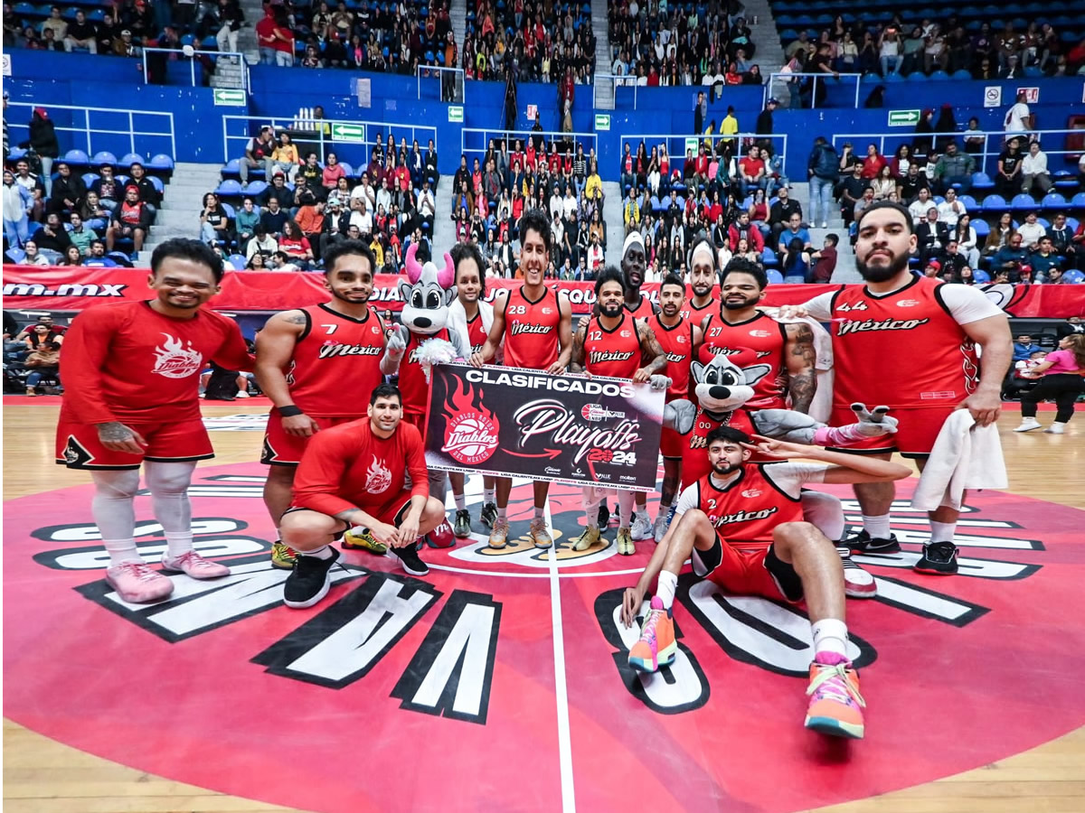 Los Diablos Rojos del México consiguieron su pase directo a los playoffs de la LNBP