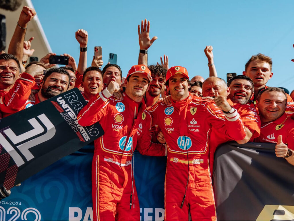 Ferrari alzó la mano y consiguió el 1-2 en el GP de Estados Unidos