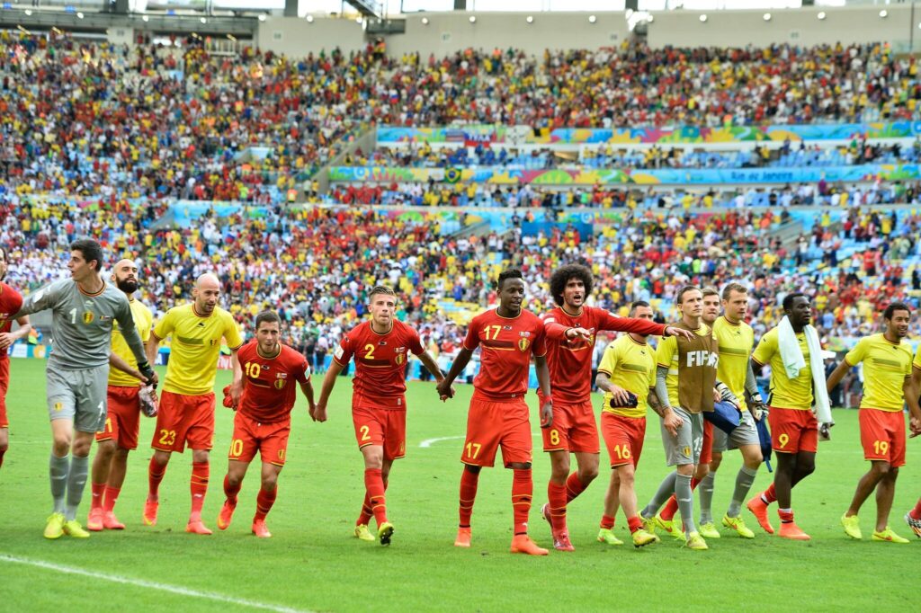 Selección de Bélgica durante el Mundial de Rusia 2018.