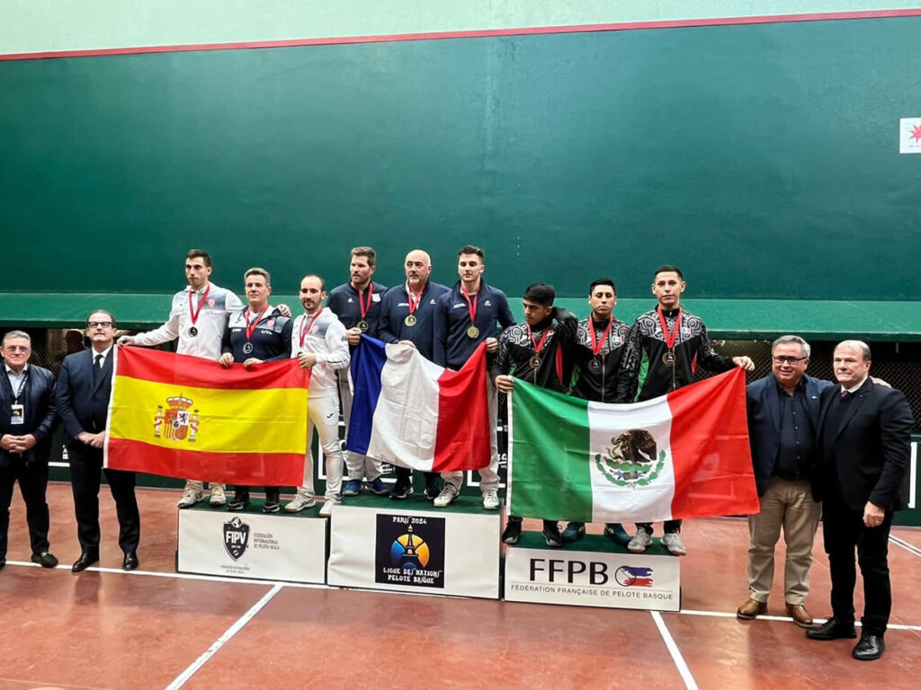 Selección nacional de trinquete cerró su participación en la Liga de Naciones con tres medallas