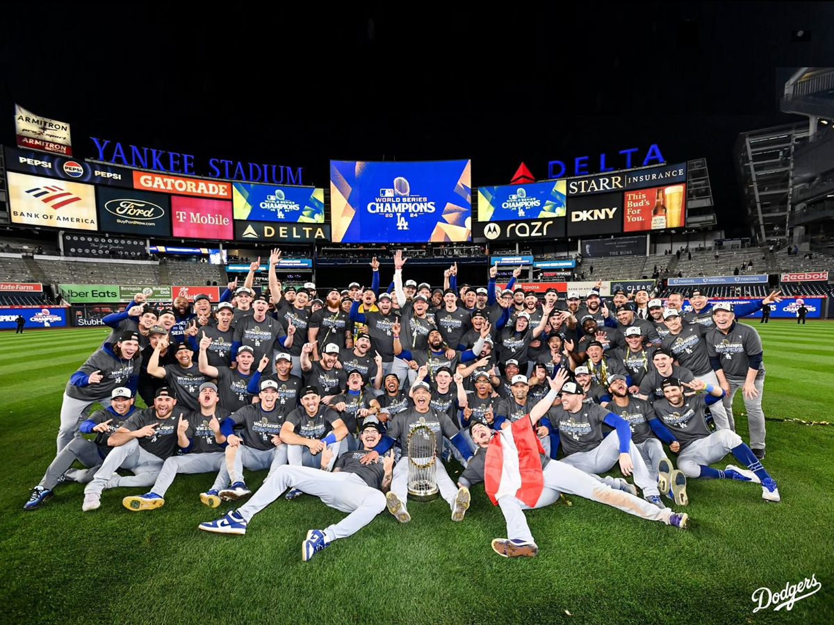 Dodgers celebran su octavo campeonato de Grandes Ligas tras una épica remontada contra Yankees en la Serie Mundial 2024