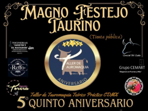 Celebrarán V Aniversario del “Taller de Tauromaquia teórico- práctico”