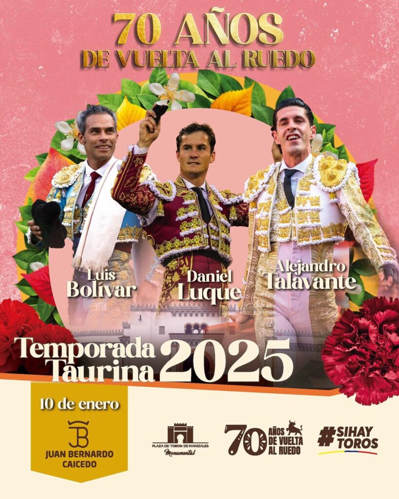 Despedida de Enrique Ponce en la Feria de Manizales el 11 de enero 2025