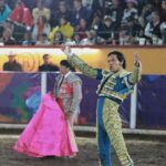 Angelino de Arriaga en la tradicional corrida de Tlaxcala