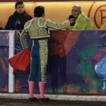 Angelino de Arriaga en la tradicional corrida de Tlaxcala