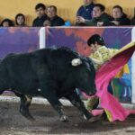 Angelino de Arriaga en la tradicional corrida de Tlaxcala