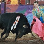 Arturo Saldívar en la tradicional corrida de Tlaxcala