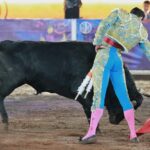 Arturo Saldívar en la tradicional corrida de Tlaxcala