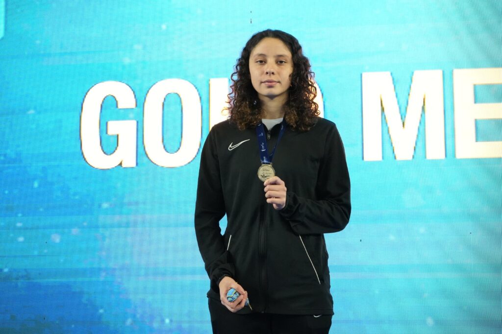 Medal ceremony at the 2024 Para Swimming World Series in Mexico.