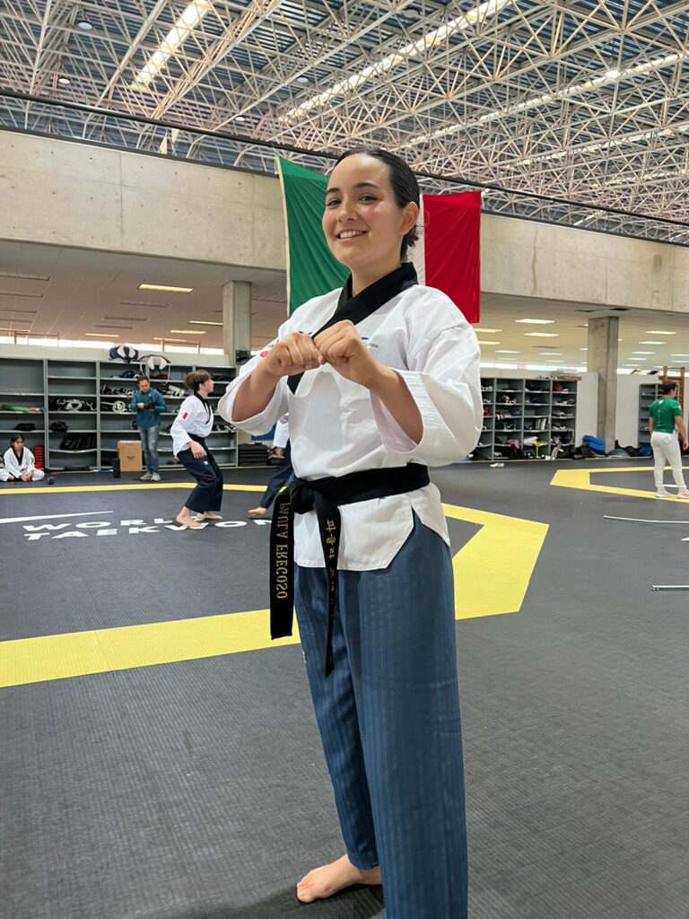 Paula Fregoso lista para el Mundial de Taekwondo 2024.