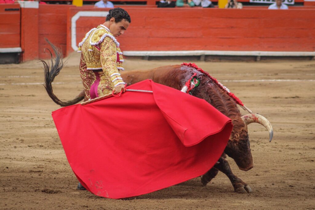 Joaquín Galdós lidiando en la tarde de despedida de Enrique Ponce