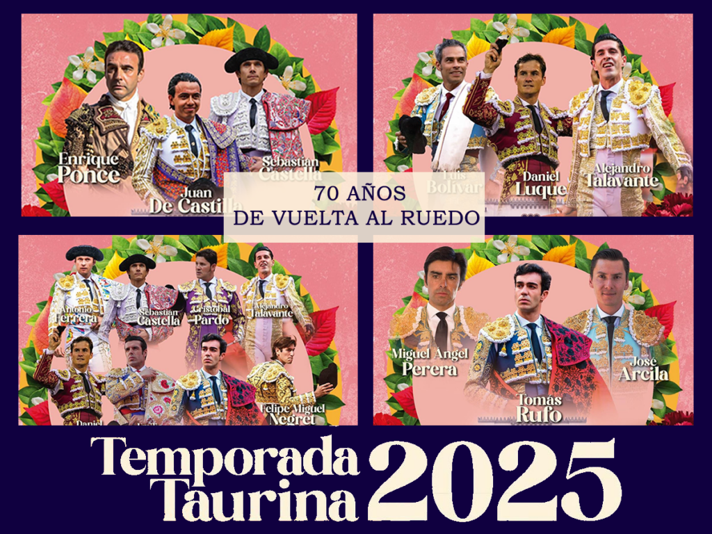 Cartel oficial de la Feria de Manizales 2024 con figuras destacadas del toreo