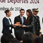 Ganadores del Premio Nacional de Deportes 2024 en Palacio Nacional.