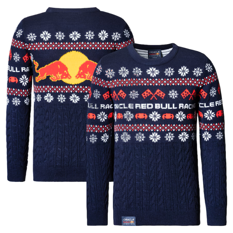 F1-Themed Holiday Sweater