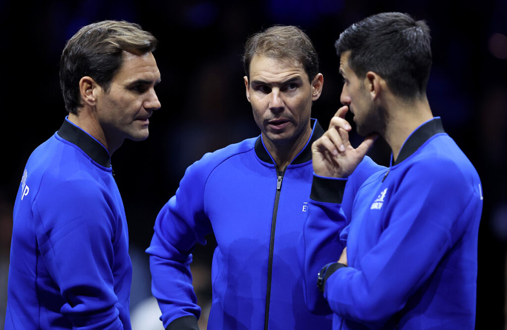 Federer, Nadal y Djokovik Laver Cup 2022/Imagen: lavercup.com