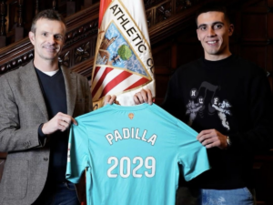 Álex Padilla renovó con el Athletic Club hasta 2029