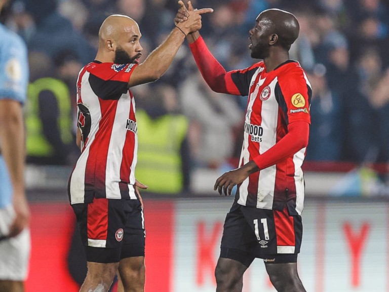 Brentford logró un empate de último minuto ante el Manchester City