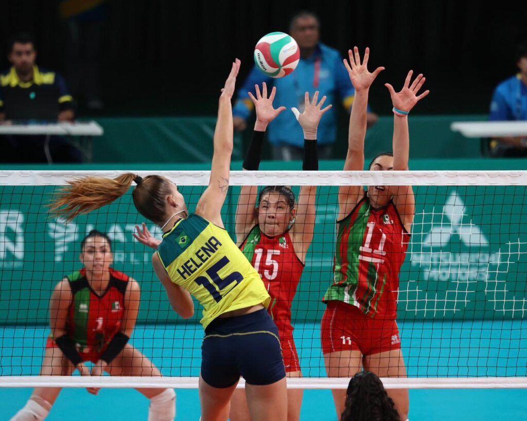 Equipo femenil mexicano de voleibol de sala/Imagen: CONADE