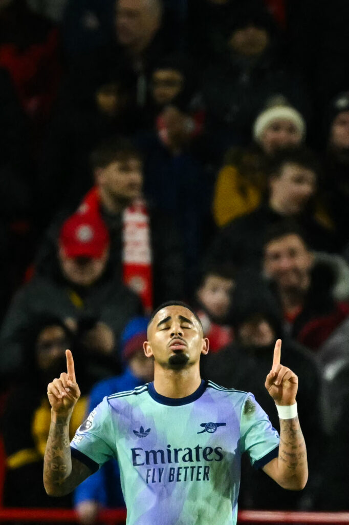 Gabriel Jesus empató el juego/Imagen: X (@Arsenal)