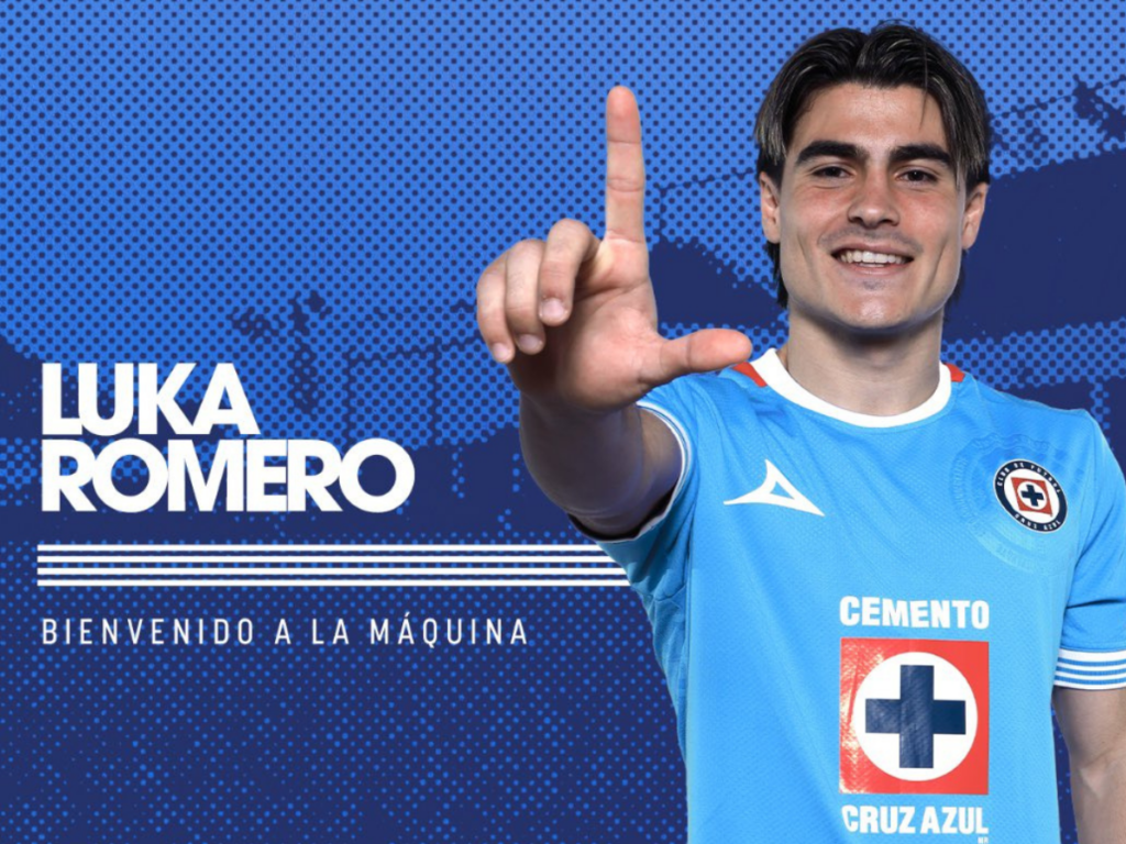 Luka Romero fue anunciado como nuevo jugador de Cruz Azul