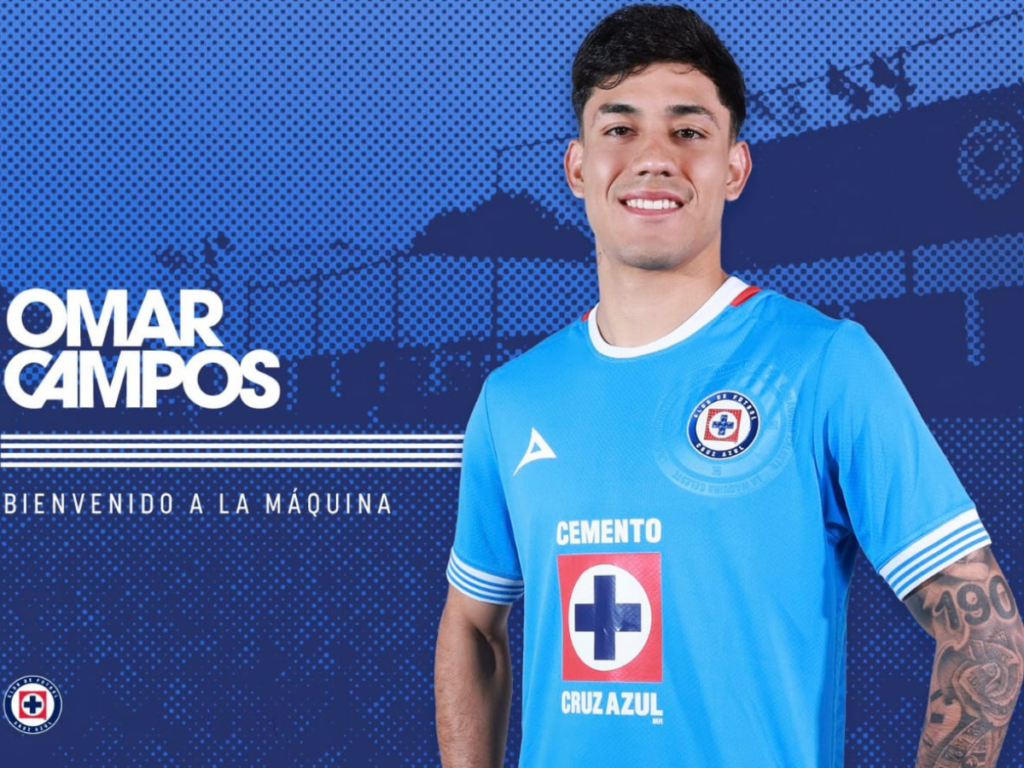 ¡Oficial! Omar Campos es nuevo jugador de Cruz Azul