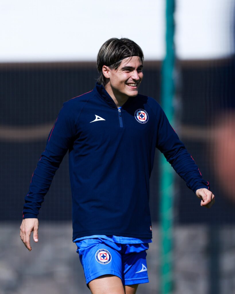 Primer entrenamiento de Luka Romero con Cruz Azul/Imagen: X(@CruzAzul)