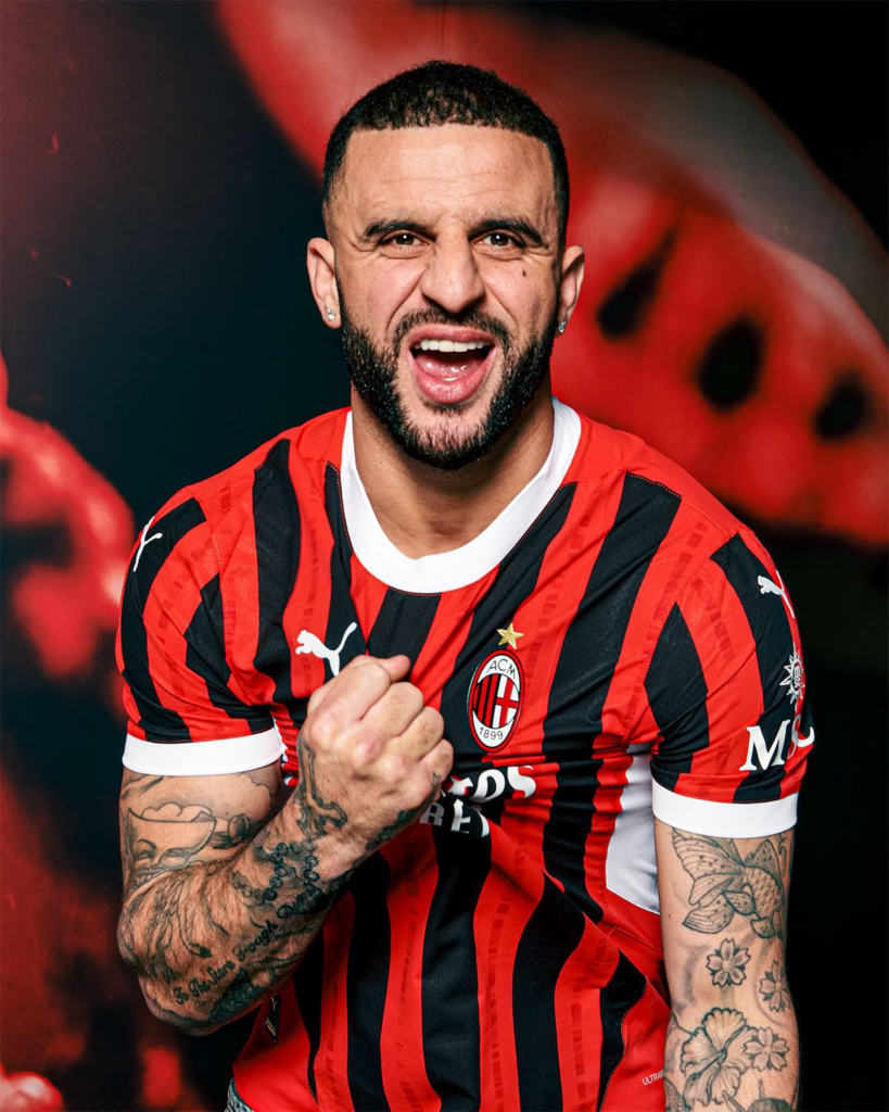 Walker fichó por el AC Milan/Imagen: X (@kylewalker2)