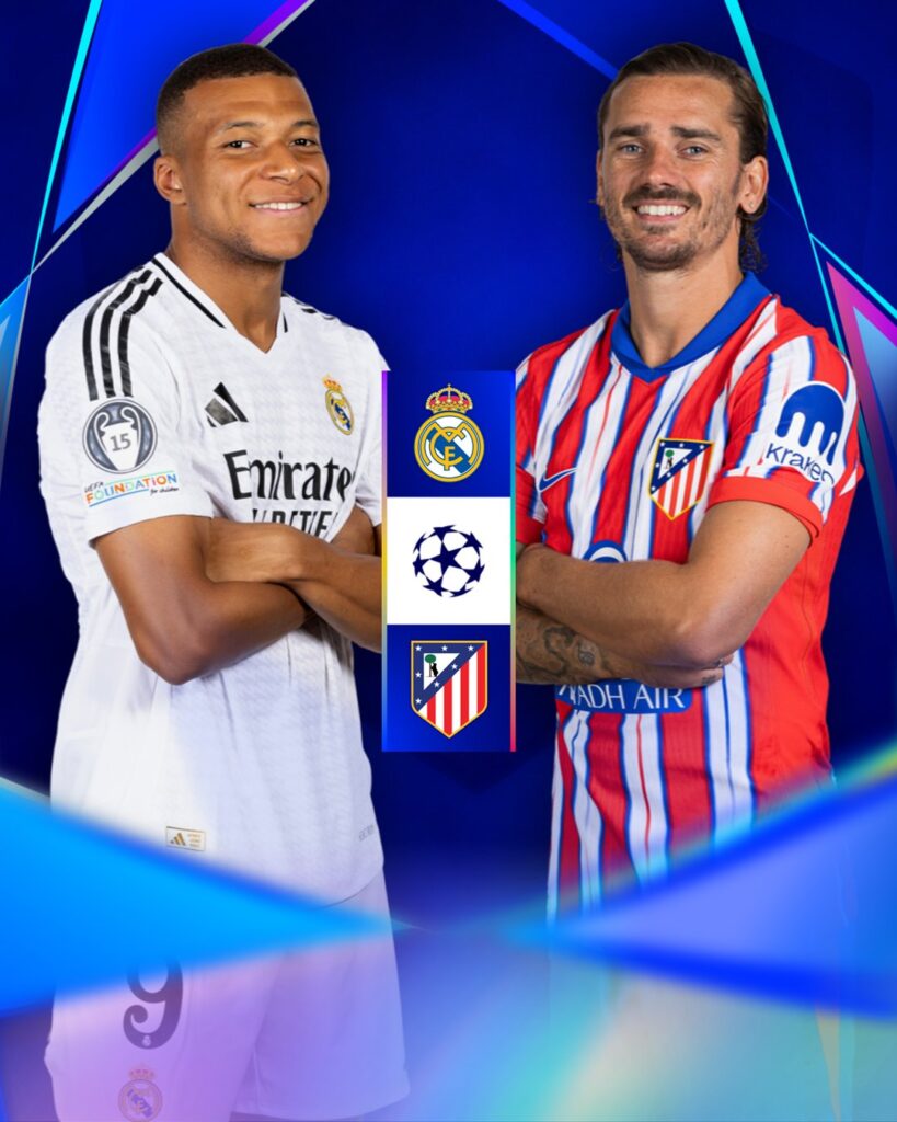 Derbi Madrileño en octavos/Imagen: X (@ChampionsLeague)