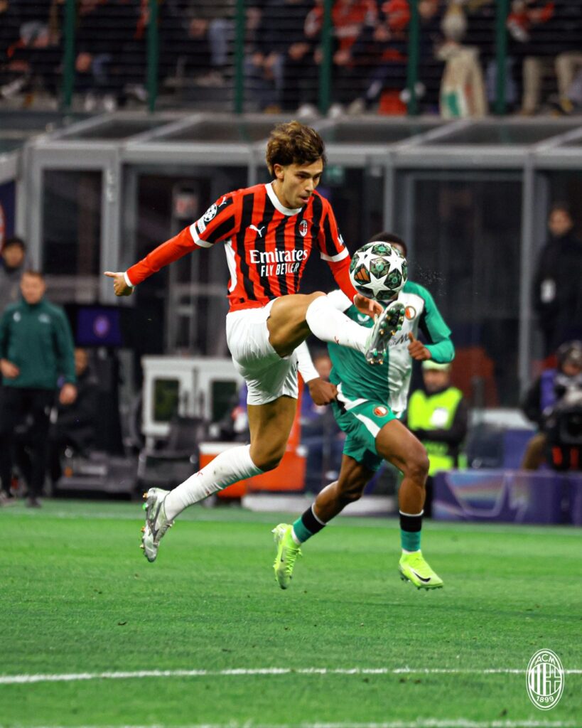 El AC Milan no pudo en casa contra Feyenoord/Imagen: X (@acmilan)