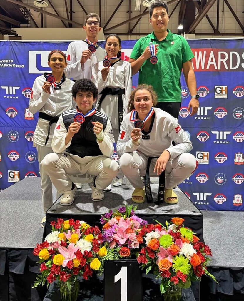 Selección nacional de taekwondo en el Abierto de Estados Unidos/Imagen: CONADE