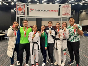 Taekwondoínes consiguieron ocho medallas en el Abierto de Canadá 2025