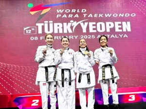 Para taekwondoínes consiguieron cuatro medallas en Abierto de Turquía