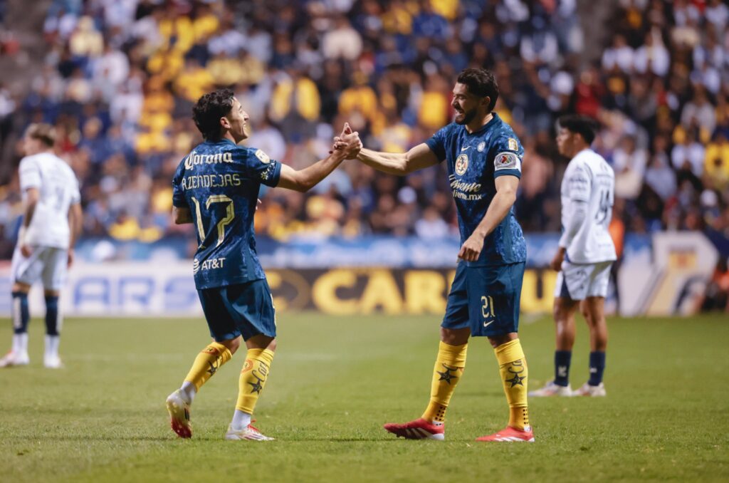 Zendejas y Martín, los goleadores de la noche/Imagen: X (@ClubAmerica)