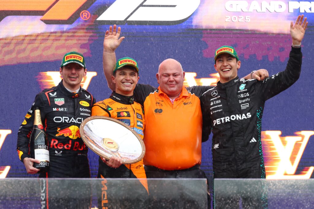 Norris, Verstappen y Russell fueron el podio de Australia/Imagen: X (@F1)