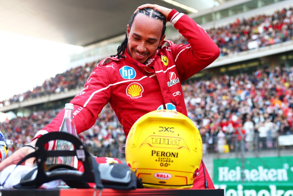 Primera victoria de Hamilton con Ferrari/Imagen: X (@F1)