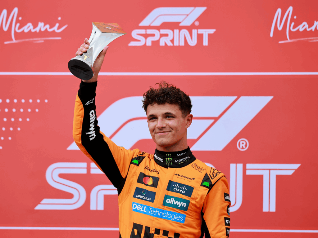 LANDO NORRIS REINA EN MIAMI