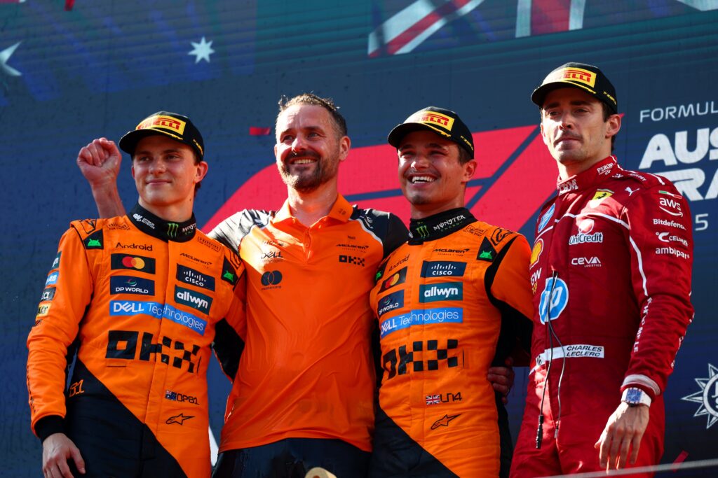 El podio en el GP de Austria/Imagen: X (@F1)