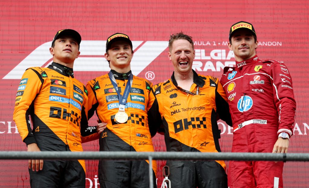 El podio del GP de Bélgica/Imagen: X (@F1)