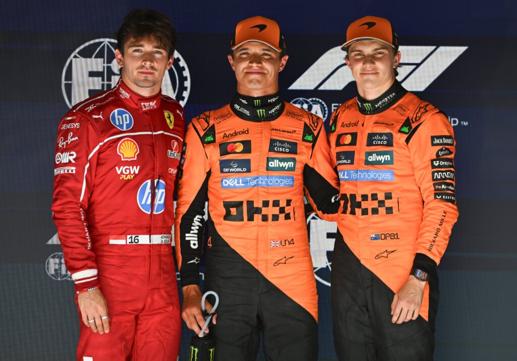 El top 3 de salida en Bélgica/Imagen: X (@F1)