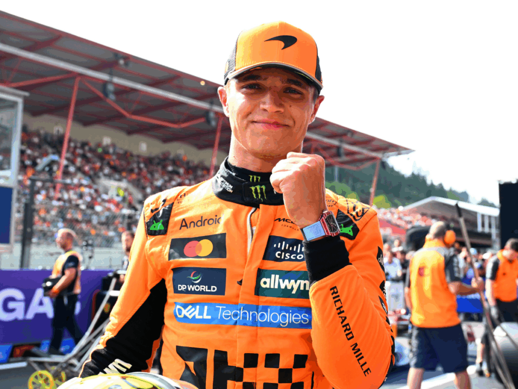 LANDO NORRIS SE ADUEÑÓ DE LA POLE DEL GP DE BÉLGICA
