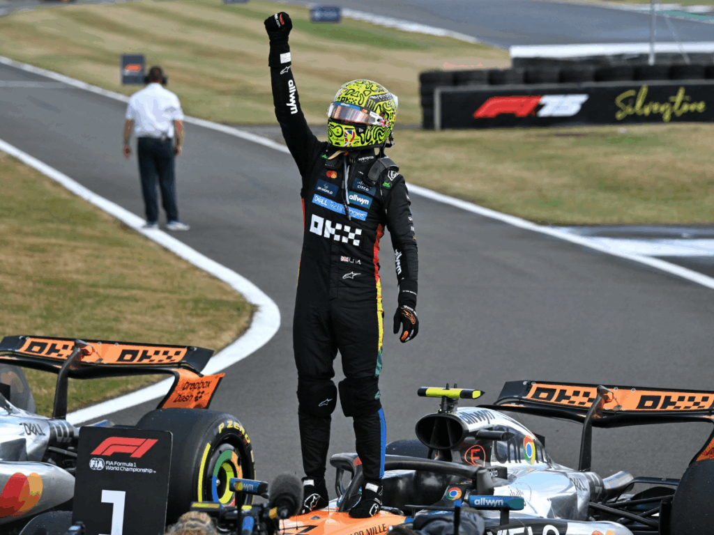 NORRIS SUPERÓ LAS DIFICULTADES Y GANÓ EL GP DE GRAN BRETAÑA