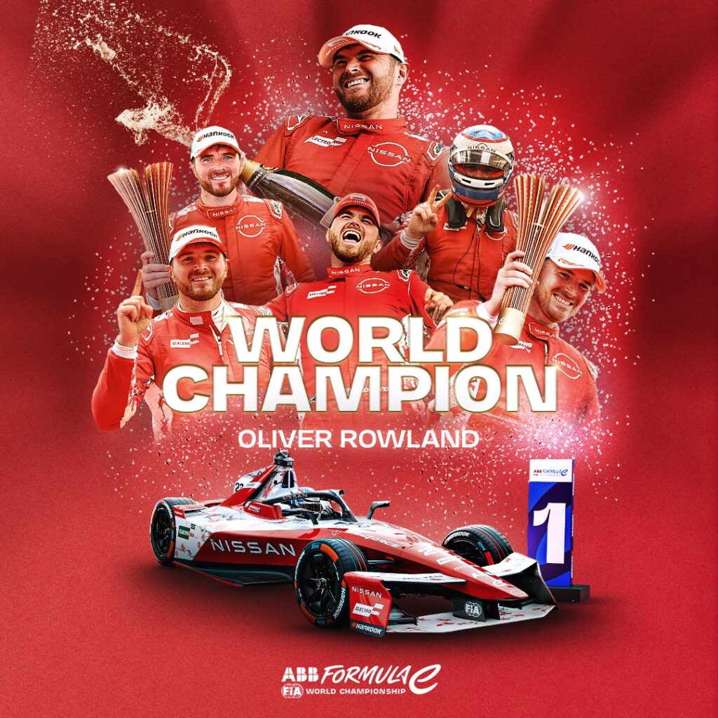 Rowland campeón de la Fórmula E/Imagen. X (@FIAFormulaE)